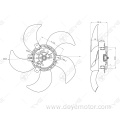 Pc cooling radiator fan for FIAT PALIO